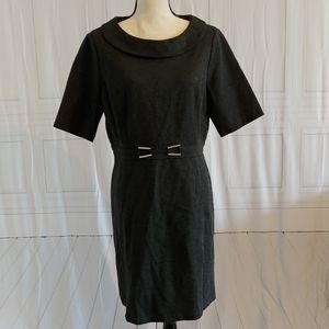 White House Black Market Collar Ponte Dress size14
